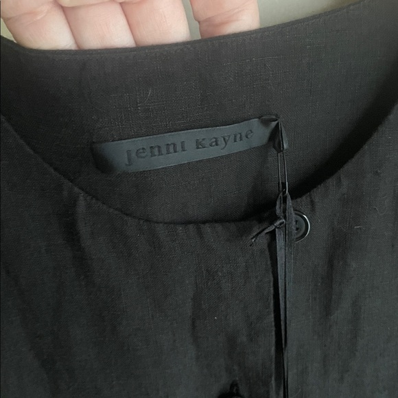 Jenni Kayne Day Dress Midi Linen Black - Picture 8 of 16